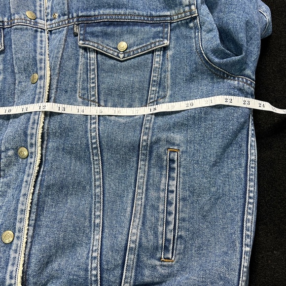 Lauren Jeans Co. Ralph Lauren Mens Fleece Sherpa Denim Jacket - Picture 14 of 15